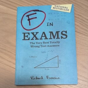 Blue 'F in Exams' Book